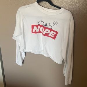 Snoopy crop long sleeve